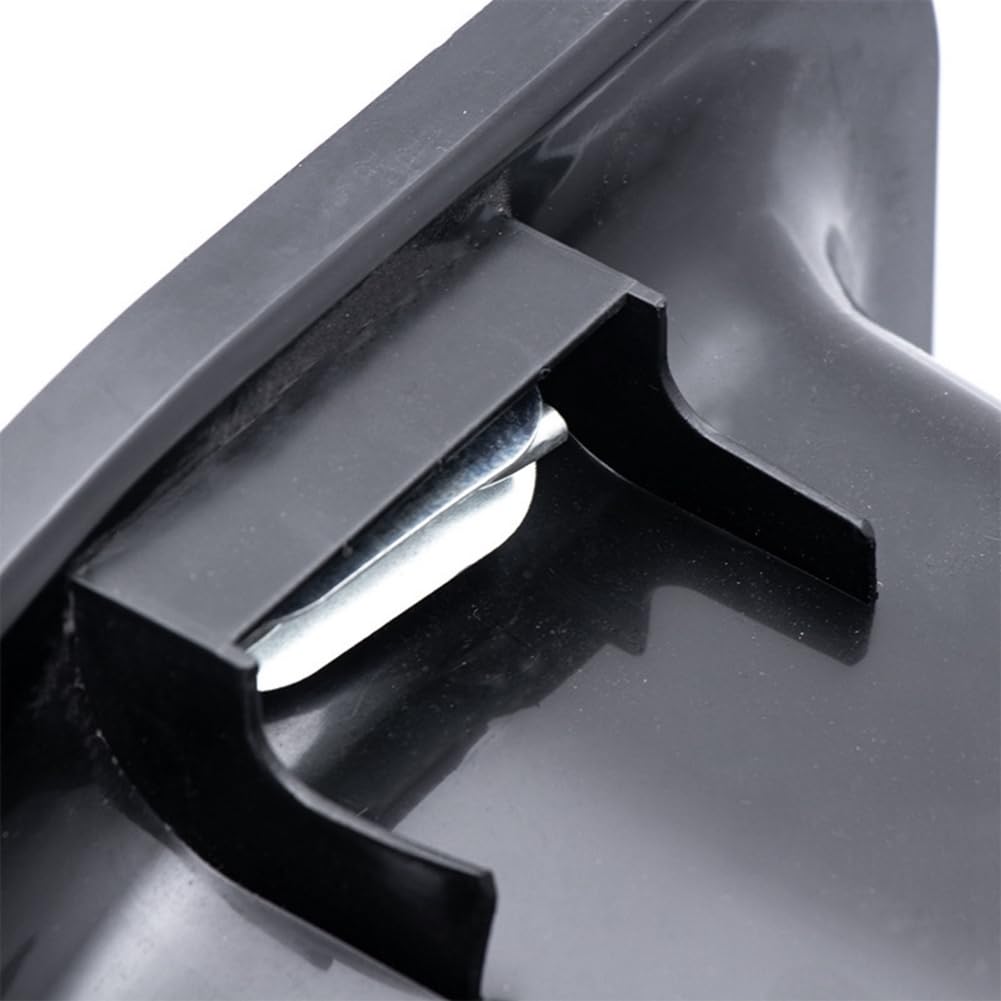 1 cubo plano de plástico para alimentos para animales con de metal, color negro