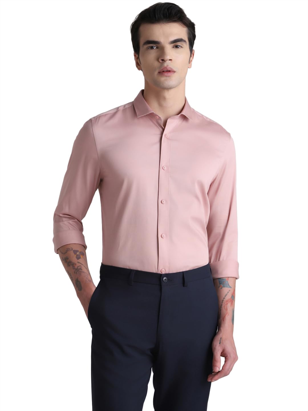 jack & jones Men's Slim Fit Casual Cotton Shirt-picture-38