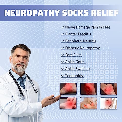 Neuropathy Socks For Soothe Plantar Fasciitis Neuropathy Pain Relief,Comprex Ankle Sleeves,Neuropathy Socks For Women And Men #TOP1