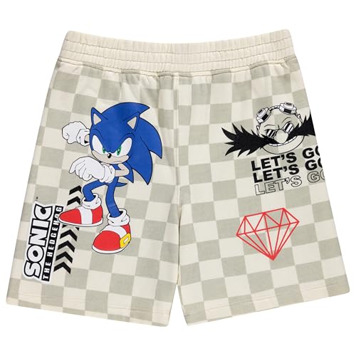 Image of Sonic the Hedgehog Boys Hoodie or Crewneck Sweatshirt & Shorts Set, Little & Big Boys Sizes 4-20