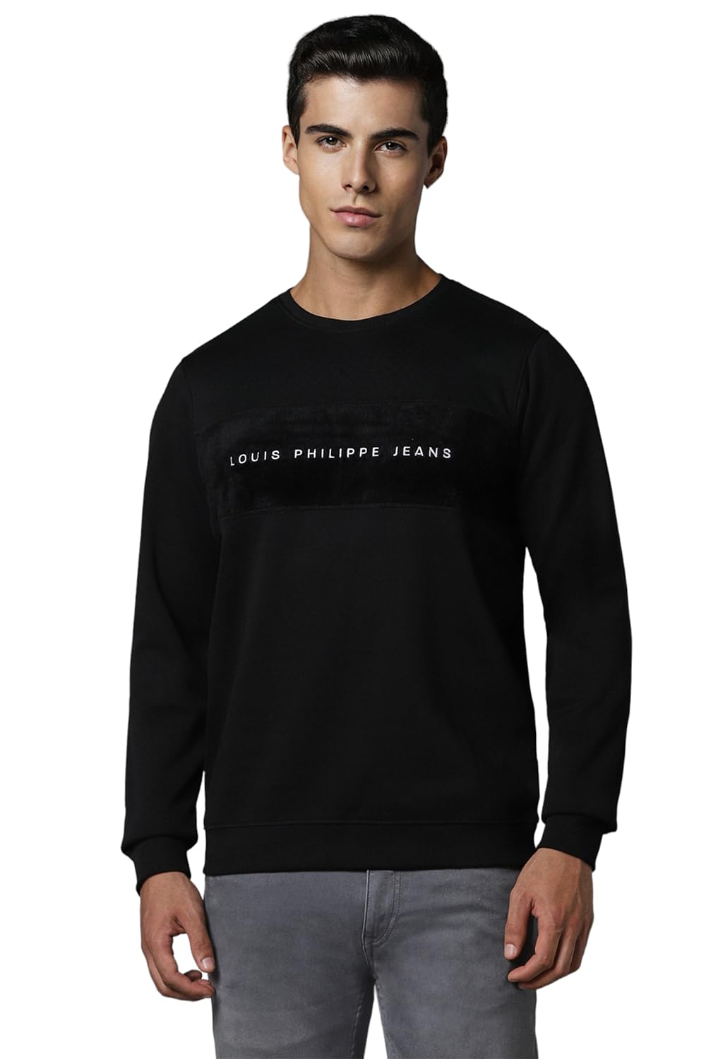 Louis Philippe Men's Cotton Blend Round Neck Sweatshirt-picture-29