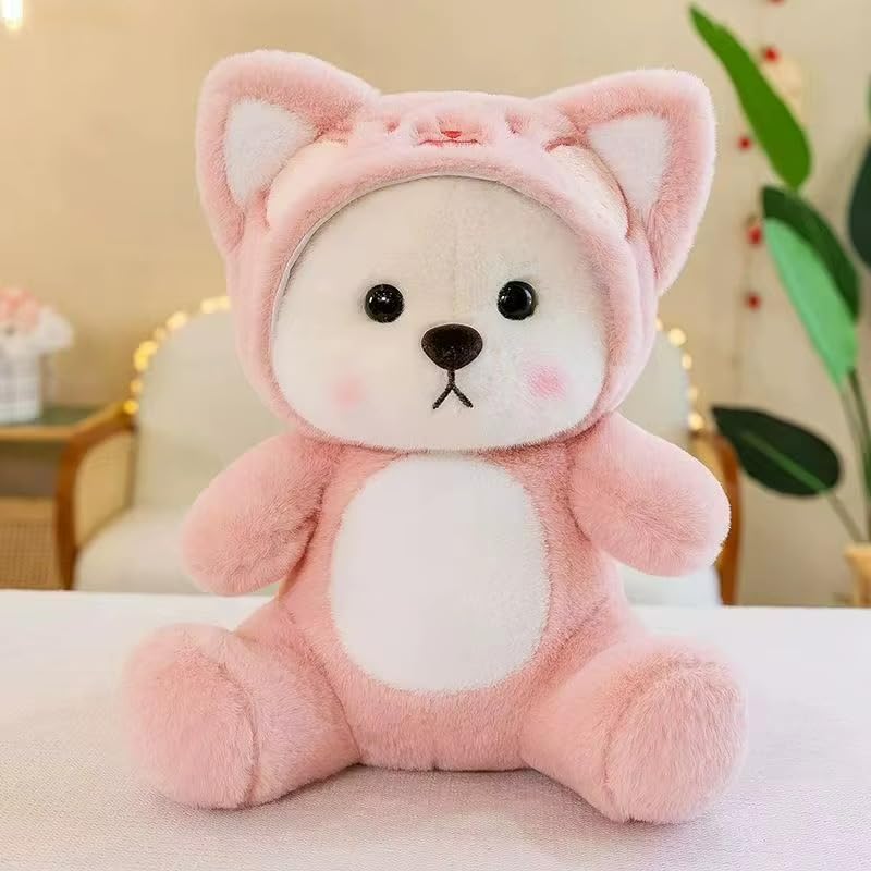 Image of Storescent Hooded Teddy Bear Soft Toys for Kids - Stuffed Animal Plush Soft Toy for Boys & Girls - Cute Lovely Hooded Teddy 35cm
