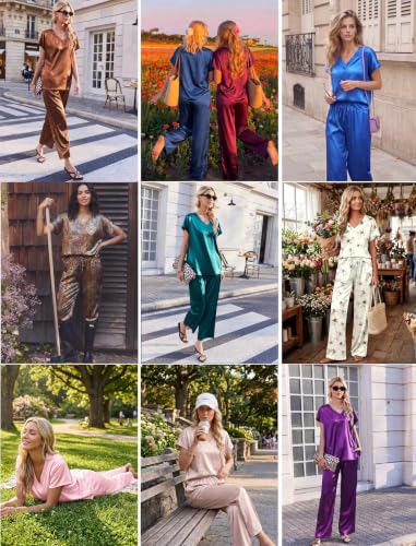 Womens Silk Pajamas Set  - image 5