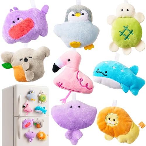 Set de 8 Imanes Decorativos de Peluche para Niños 2.5"