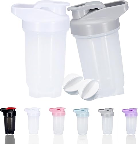 Miniatura 1 de GAISHION Shaker Bottle - Vaso para batidos de proteínas y botella agitadora de 10 onzas10.1 fl oz con bolas batidoras, juego de botellas mezcladoras