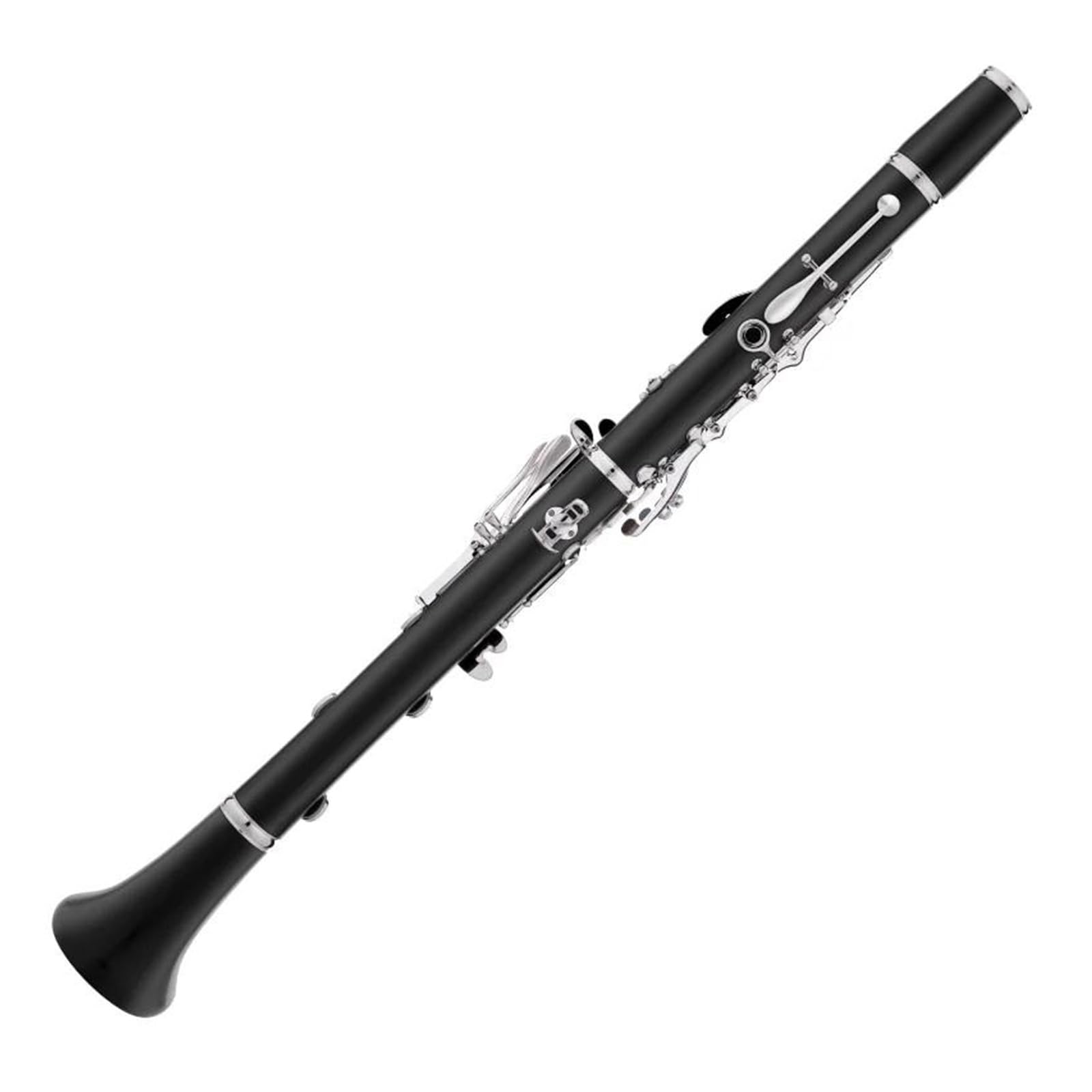 Corpo In Ebano Tono Sib 18 Tasti Chiavi Argentate Clarinetto In Legno Con Custodia E Accessori Clarinetto Set