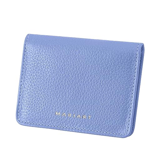 Mariart 674 Carteira Feminina de Couro Bovino Legítimo p/CNH, Cartões e Notas Dobradas (Ciano)