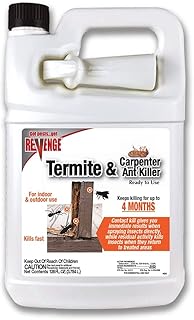 REVENGE Termite & Carpenter Ant Killer, 128 oz Ready-to-Use Spray, Long Lasting Formula for