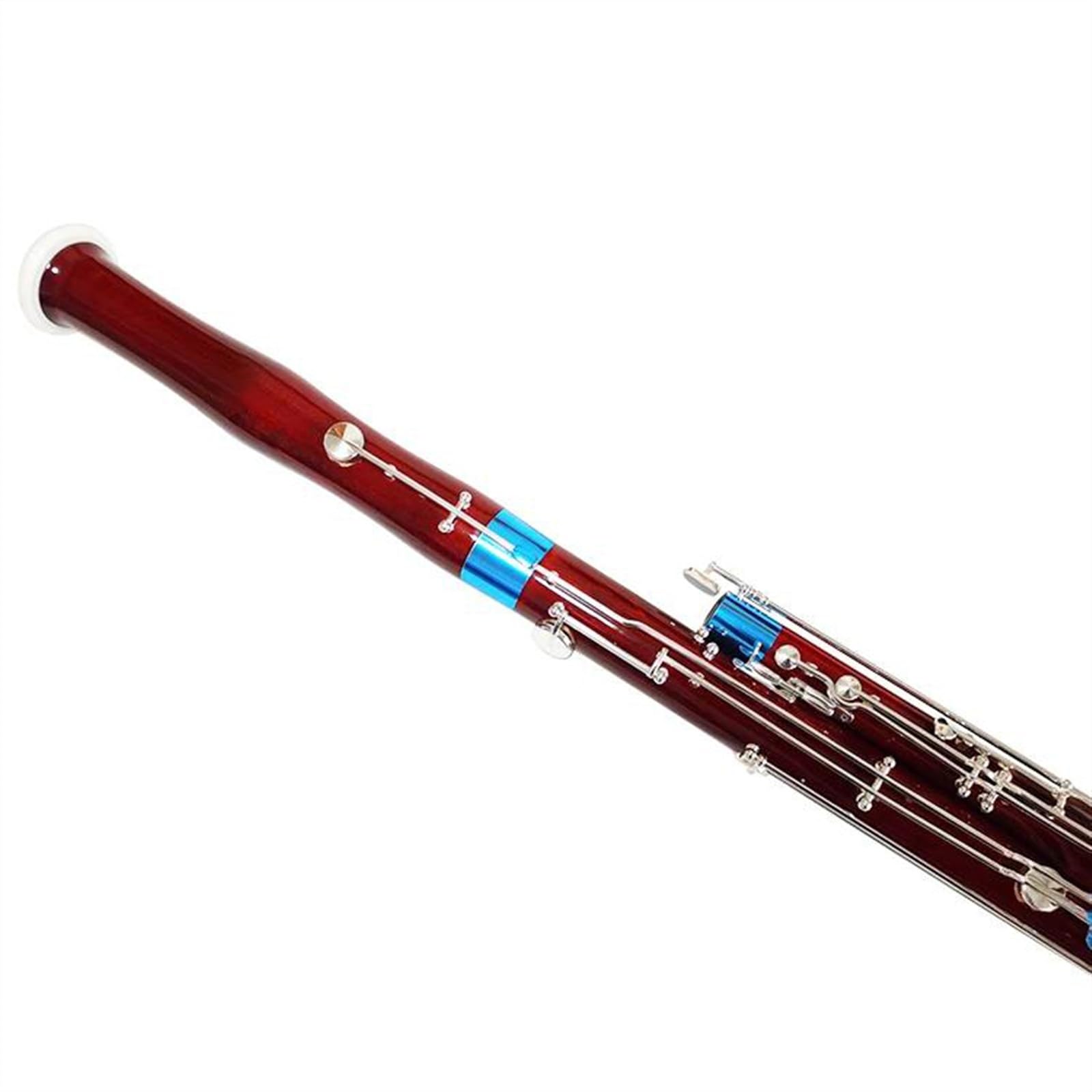 Colore Legno Chiave C Fagotto Chiave Nichelata Strumenti Musicali A Fiato Con Custodia Accessori Fagotto Per Principianti
