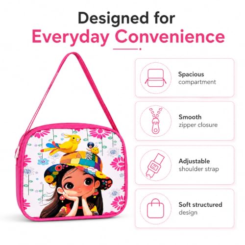 Image of Asera Birthday Return Gifts Sling Bag /Picnic Bag Cartoon Theme Bags for Kids