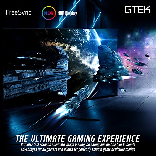 Gtek 24 Inch Gaming Monitor Ips, 165Hz Frameless Display Full Hd 1920 X 1080P, Ips Technology 1Ms, Supports 144Hz Hdr, Freesync, Displayport/Hdmi, Vesa - F2465P #TOP4