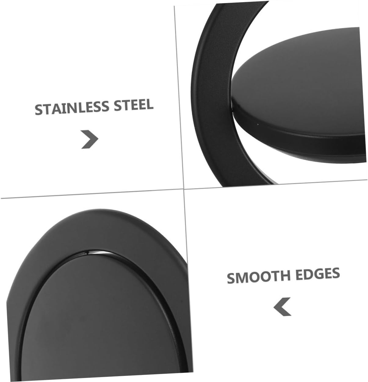 Stainless Steel Swing Lid Trash Can Small Garbage Can for Kitchen Bathroom Decor