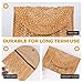 FOYTOKI Large Summer Straw Clutch Purse Lightweight Handwoven Straw Wallet Beach Bag for Women Seaside Fashion Clutch Handbag