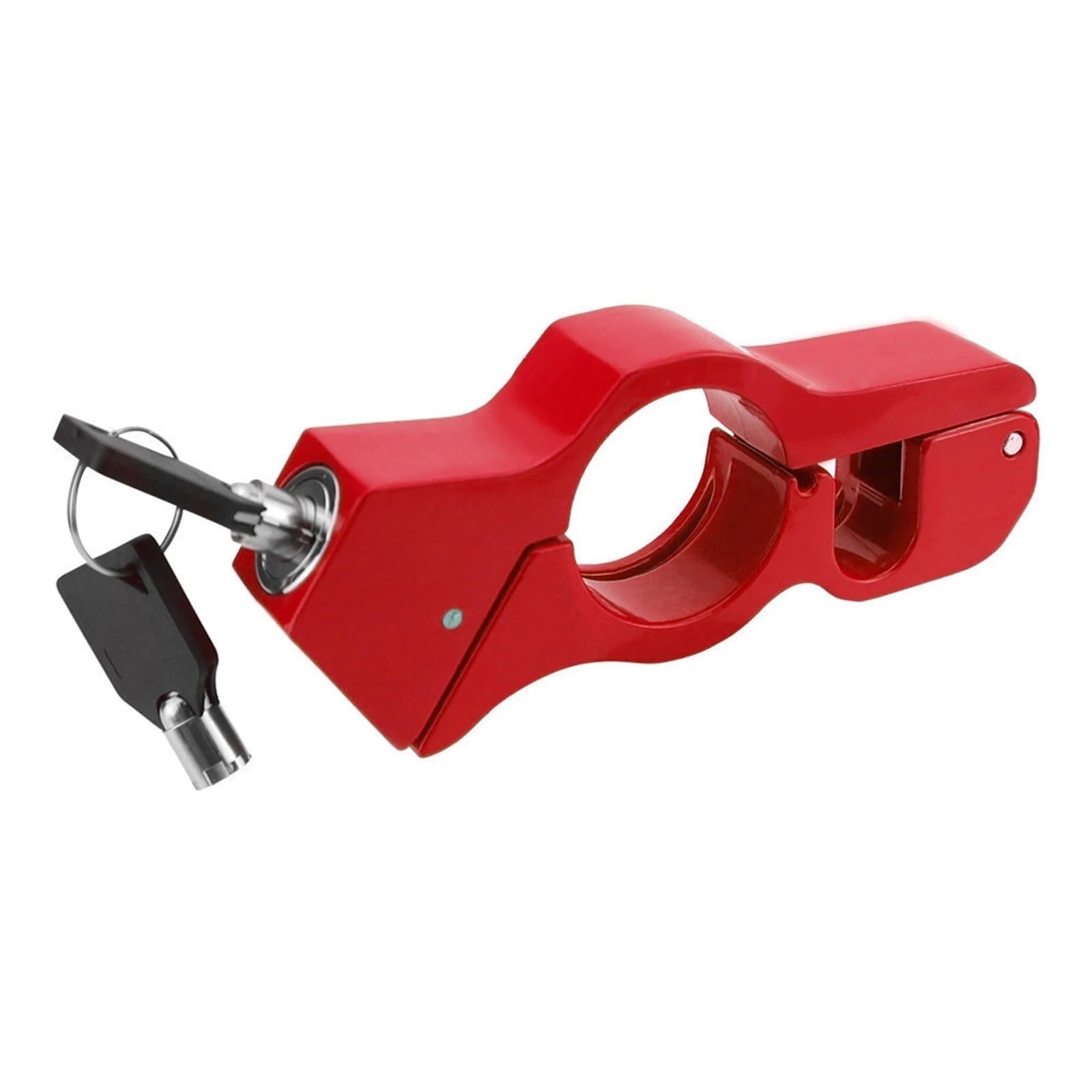 Motorcycle Handlebar Lock Motorcycle Lock Electric Vehicle Locomotive Disc Brake Clutch Handlebar Motorbike Lock Security(Red Gas Door Lock)