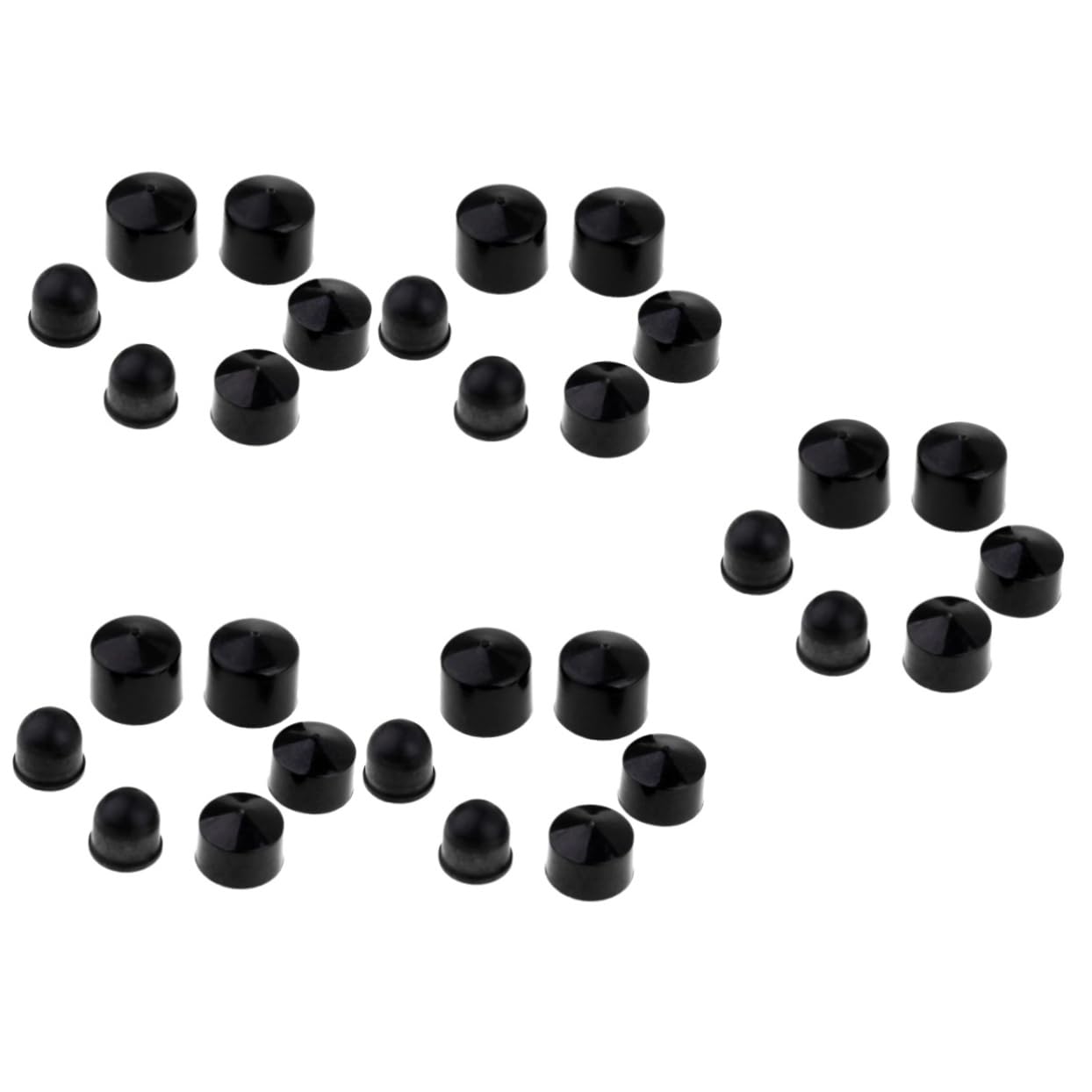 VANZACK 5sets Skateboard Pivot Cups Replacement Bushings Shock Absorption Tools for Smooth Riding Compatible Skateboard Trucks Easy Installation Balance