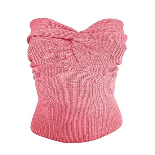 Bandage Lingerie For Women, Women's Vintage Strapless Open Back Boned Mesh Bustier Zip Back Corset Bodyshaper Crop Top Bandeau Top Womens Cropped Tank Tops #TOP4