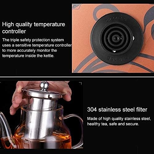 Fully Automatic Water Electric Kettle Glass Tea Maker Household Insulation Self priming Pumping Kettle Tea Set (Glass Insulation)