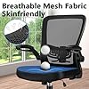 KLASIKA Desk Chairs with Wheels, Ergonomic Mesh Office Chair Adjustable Height and Swivel Lumbar Support Home Office Chair with Flip Up Armrests (8PK) #5