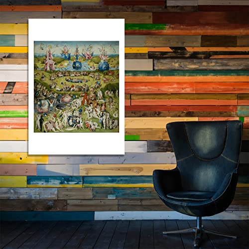 Tableau Bosch Jardin des délices terrestres encadré impression mat premium - 6