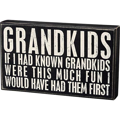 Primitives-by-Kathy-Box-Sign-12-x-7-Wood-If-I-Had-Known-Grandkids-Were-Black Primitives by Kathy Box Sign 12 x 7 Wood If I Had Known Grandkids Were Black