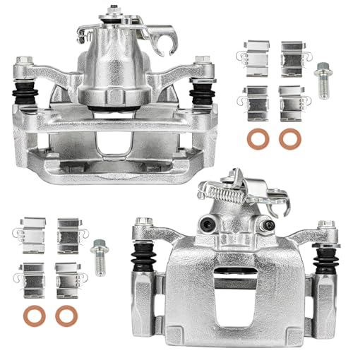 Image of SCITOO Rear Left & Right Brake Caliper With Bracket 18B5399 18B5398 Compatible For Chrysler Town & Country 12-16, For Dodge Grand Caravan 12-17, For Ram C /V 13-15, For Volkswagen For Routan 12-14