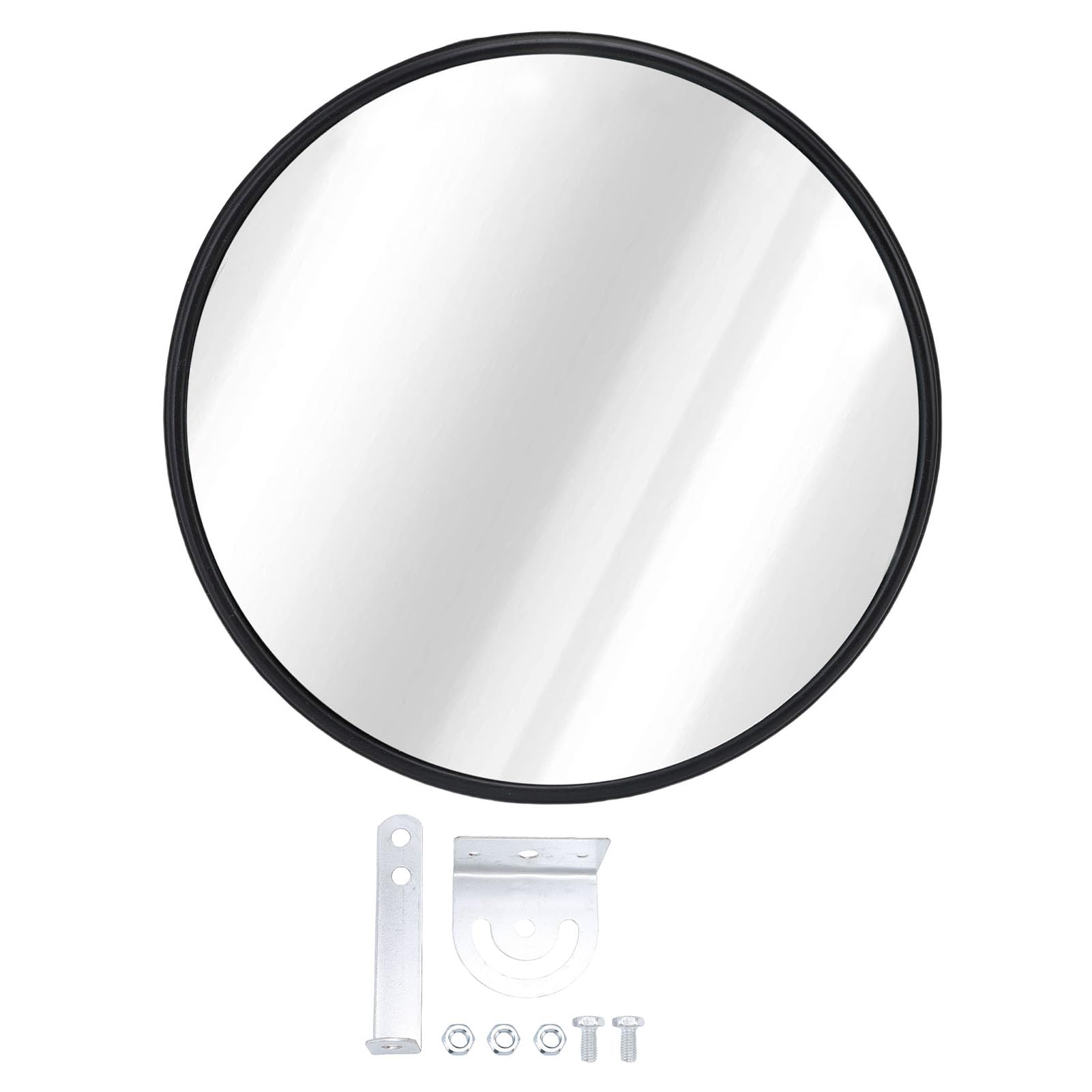 Cocoarm Okrągłe Wypukłe Lustro, materiał PC + ABS 160 Stopni Szerokokątne Lustro Drogowe do Garażu Sklep Magazynowy Parking (60cm)