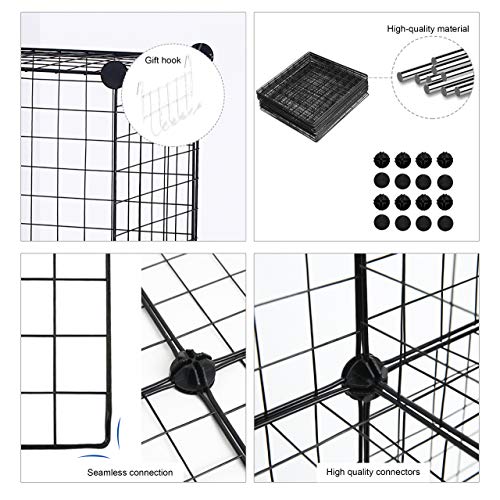 image for C&AHOME Wire Cube Storage, 8-Cube Organizer Metal C Grids Storage, Sto