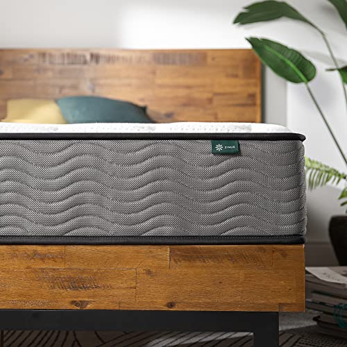 Zinus 10 Inch Support Plus Pocket Spring Hybrid Mattress / Extra Firm Feel / Heavier Coils For Durable Support / Pocket Innersprings For Motion Isolation / Mattress-In-A-Box, Queen #TOP7
