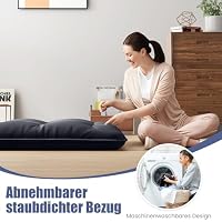 GIANTEX Japanische Futon Matratze 90x200 cm, Bodenmatratze 10cm Dicke, Tatami Matte Futonmatratze Faltbar & Tragbar, Klappmatratze Faltmatratze für Tatami, Rollmatratze mit Abnehmbarer Bezug – Ansicht 5