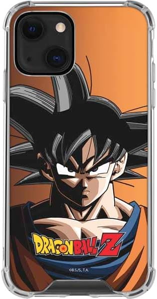 Skinit Clear Phone Case Compatible with iPhone 13 Mini - Officially Licensed Dragon Ball Z Goku Portrait Design