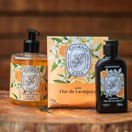 Giorno Casa Limpador Concentrado De Superfície Perfumador Flor De Laranjeira 120 Ml Marrom