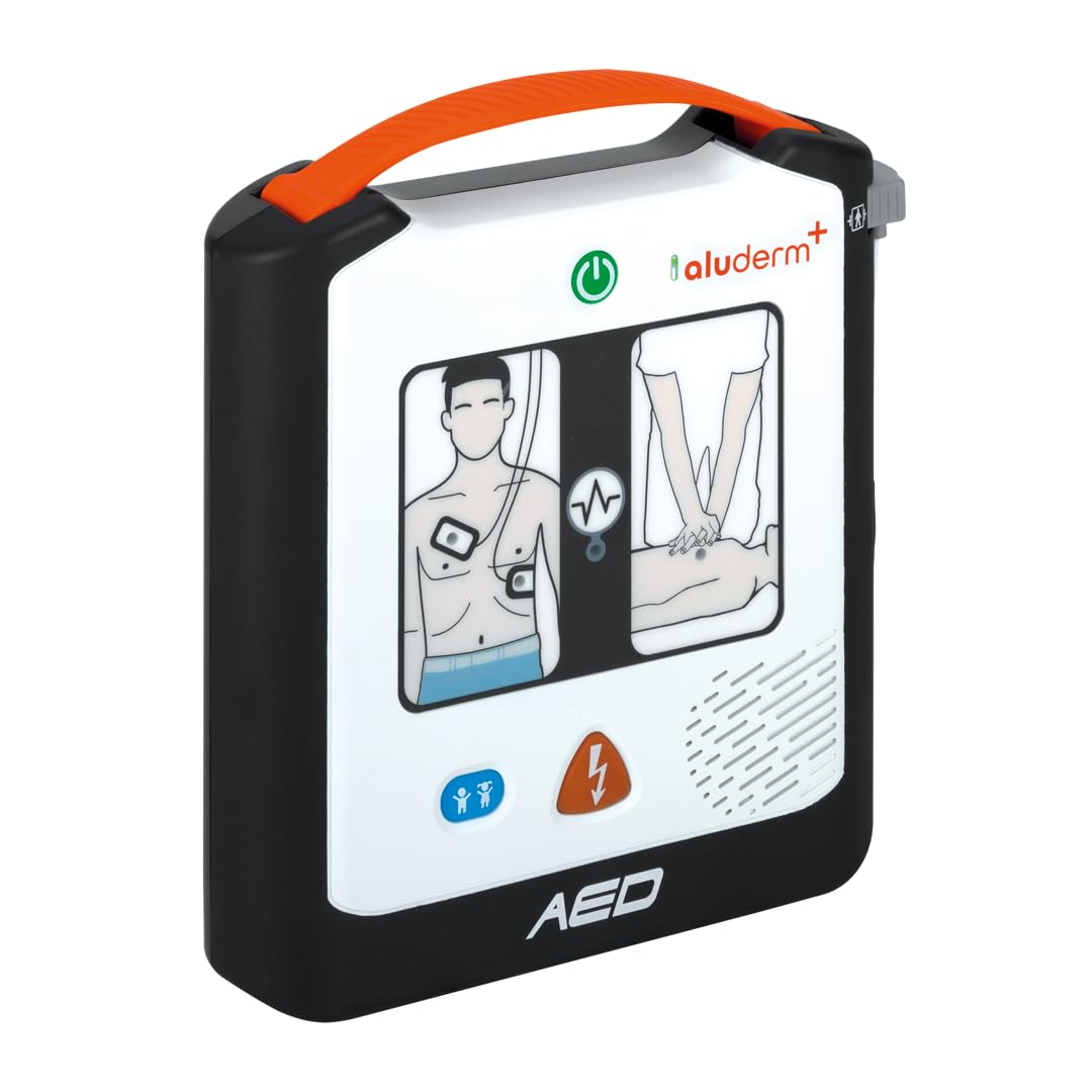 AED Defibrillator ALUDERM A1, VIVEST Medical, Halbautomat,MDR,1. Hilfe Set