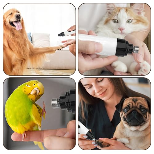 Krallenschleifer für Hunde, Pfotentrimmer Für Hunde, Haustier nagelschleifer, Haustier Krallenschleifer, Elektrische H-unde K-rallenschleifer, Geeignet für Große, Mittlere und Kleine H-unde/Katzen