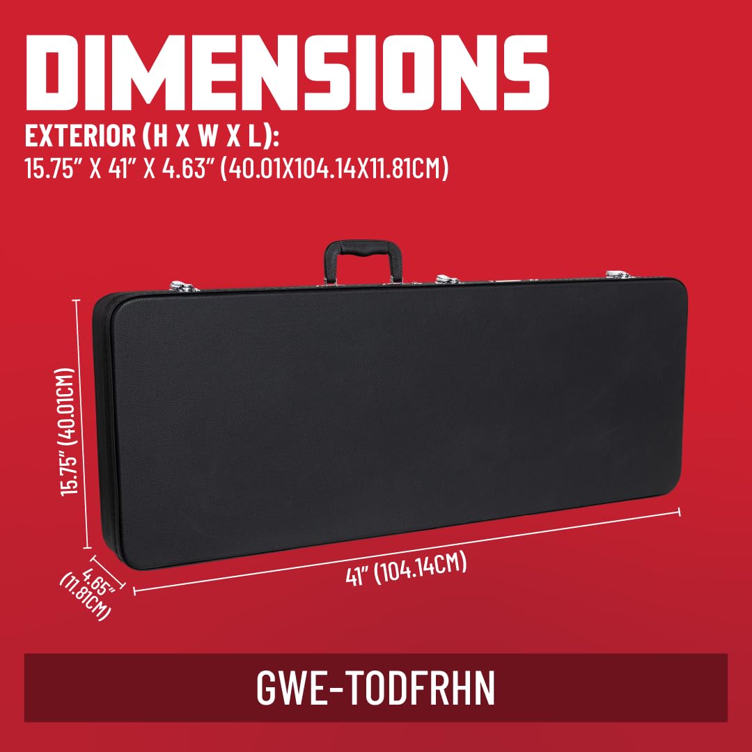 Gator Frameworks Gitarrenkoffer für Ibanez TOD und FRH Modelle | schwarz (GWE-TODFRHN)