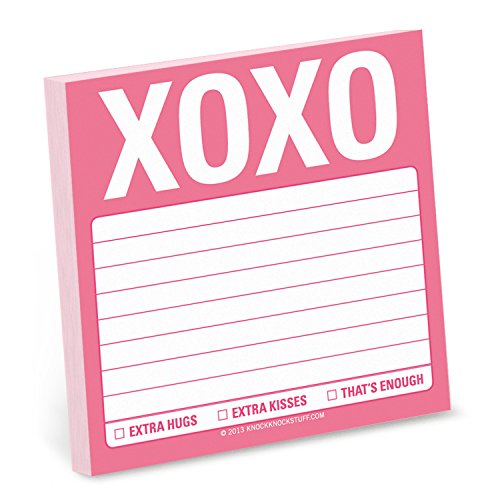 Knock Knock Sticky Note Pad, XOXO