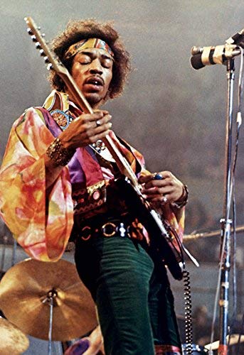 Live it Pyramid Mart Jimi Hendrix- Live Concert 12x18 inch Reprint Rolled Poster, 12 x 18 Inch