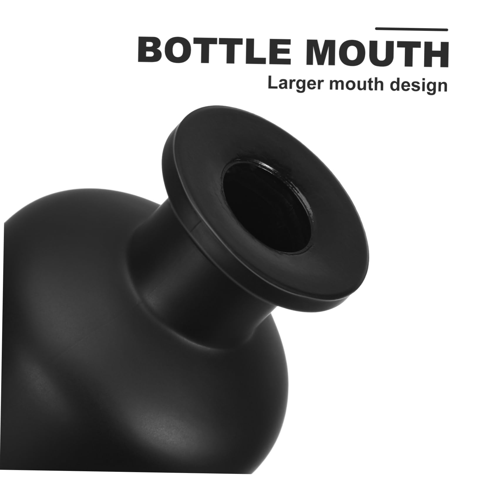 Ipetboom Flaconi Diffusore Profumo in Vetro 150 Ml Opaco Nero, Contenitori per Aromaterapia Ricaricabili Bastoncini, Set da 2 per Casa, Bagno e Ufficio Decorativo