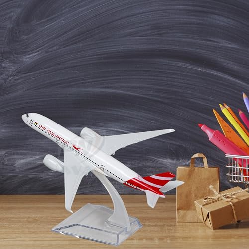 Image of Air Mauritius Airlines, diecast, Metal Aeroplane Scale Model Officel only for Display, Size -16 cm-A350 (Air Mauritius)