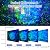 Laser Halloween Projector Lights Outdoor, Green Laser Starry Lights Show & RGBW Ocean Wave Projection Light with RF Control, Outdoor Waterproof Holiday Decor for Party Garden Christmas New Year