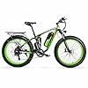 Extrbici Elektrische Fahrräder Mountainbike 48V Elektro-Mountainbike Vollständig Gedämpft Wird mit Gepäckträgertasche geliefert XF800