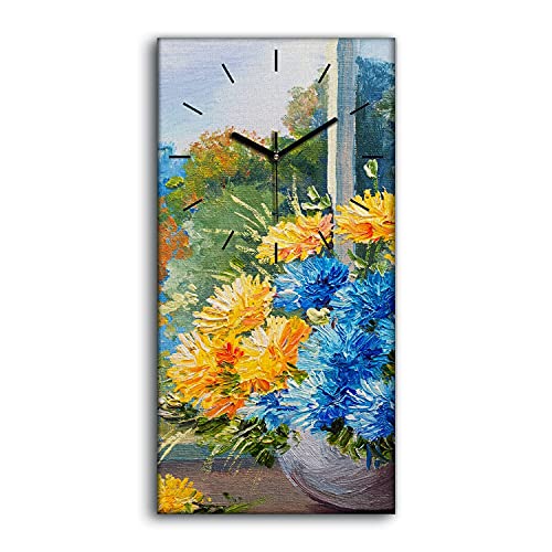 Horloge sur Toile bouquet de fleurs pour illuminer votre salon avec un art mural printanier - 2