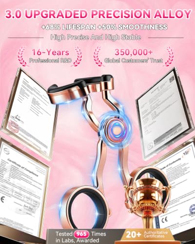 Image of 2026 Upgraded Contact Lens Applicator Tool【3-Step Easy Wear】【3.0 Precision Alloy & Natural Silicone】 0 Shift, Ultra-Smooth Lens Insertion Removal Kit for Home Travel Use (Rose Gold)