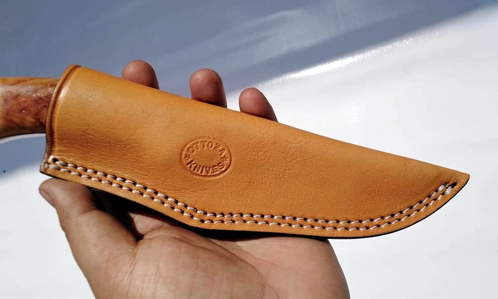 Ottoza Handmade Leather Knife Sheath SIDE DRAW Knife Sheath Bushcraft