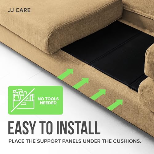 Jj Care Couch Cushion Support [17 Inch X 24"] - Heavy-Duty 2 Folds Couch Supports For Sagging Cushions, Nonslip Sofa Support Board, Couch Saver For Saggy Couches, Couch Support Board For Seat & Chairs thumb #4