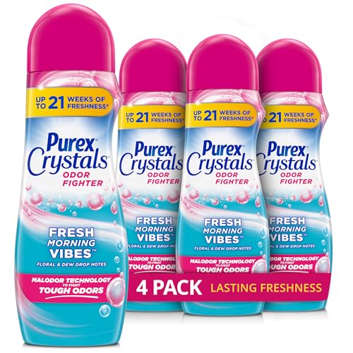 Purex Crystals In-Wash Fragrance and Scent Booster, Fresh Vibes, 21 Ounce, 4 Count