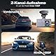 Dashcam Auto vorne und hinten Dasch cam 4K mit GPS 5Ghz WiFi Dash Cam mit 64GB SD Auto Kamera mit Parküberwachung/Super Nachtsicht/Loop-Aufnahme