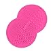 Produktbild HENGSONG Pinselreiniger Make Up Pinsel Reinigung Reinigungsmatte Silikon Pinselreiniger Brush Cleaner Pinsel Matte Kosmetik, Rosa