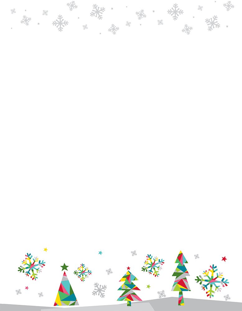 Great Papers! Prismatic Holiday Letterhead, 80 count, 11" x 8.5" (2015043)