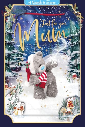 Me to You Tatty Teddy 3D Christmas Card For Mum 6x9ins - Official Collection