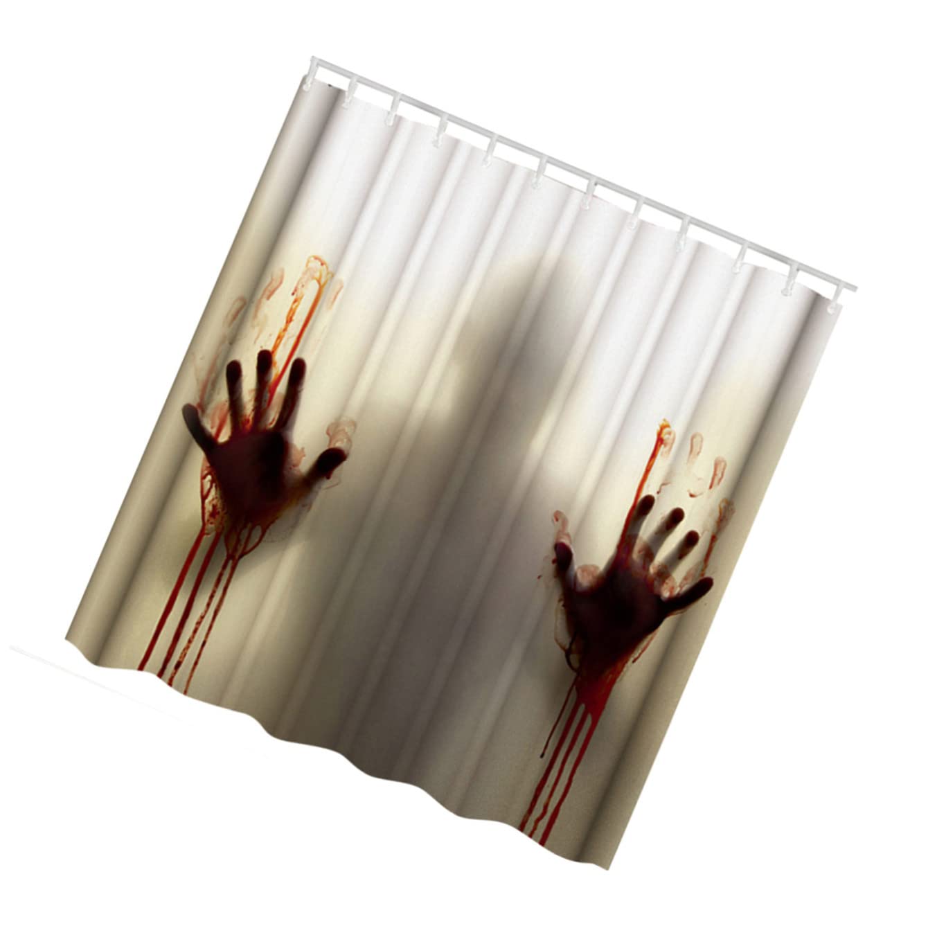 ABOOFAN 12piezas Cortina De Baño Decorativa Impresión De Halloween Ganchos para Baño Moderno y Elegante